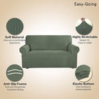 Easy-Going Stretch Sofa Slipcover 1-Piece Sofa Cover Furniture Protector Couch - Image 3