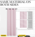 NICETOWN Baby Pink Blackout Curtains 78 inches Length - Image 5