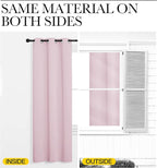 NICETOWN Baby Pink Blackout Curtains 120 inches Length - Image 5