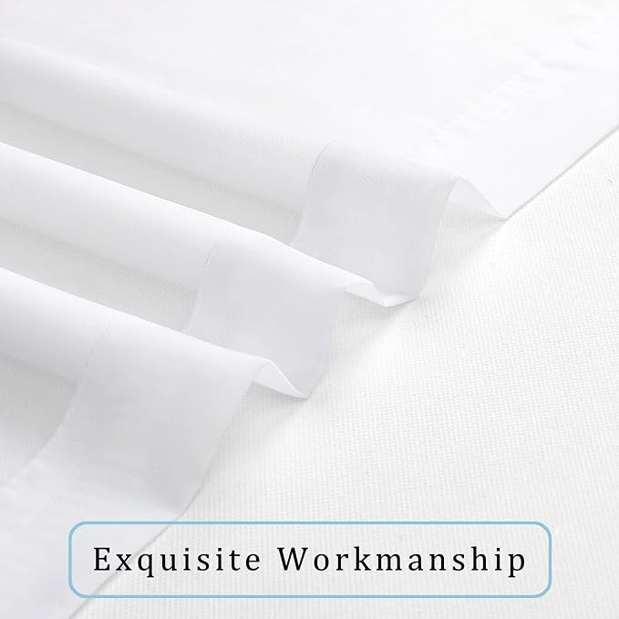 OWENIE Sheer Curtains, Rod Pocket Voile Fimly Sheer Drapes - Image 4
