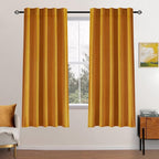 MIULEE Velvet Curtains 63 inch Length 2 Panels by MIULEE