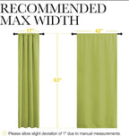 NICETOWN Green Blackout Draperies Curtains - Image 8