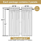Lecloud Leia Blush Pink Sheer Curtains - Image 3