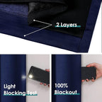 ChrisDowa 100% Blackout Curtains 120 inch Long - Image 4