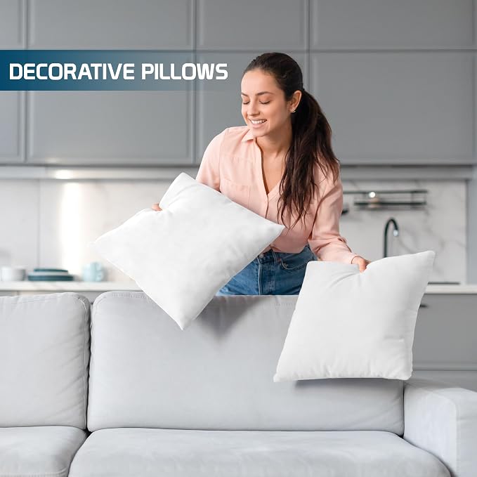 Utopia Bedding Throw Pillows – 24 x 24 Inches Down Alternative Pillows - Image 3