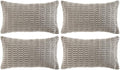 Fancy Homi 4 Packs Grey Decorative Throw Pillow Covers 12x20 Inch by Fancy+Homi