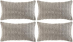 Fancy Homi 4 Packs Grey Decorative Throw Pillow Covers 14x24 Inch by Fancy+Homi