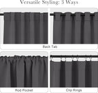 PONY DANCE Short Curtains Half Window Curtains - Image 5