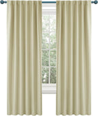 Deconovo Blackout Curtains, Thermal Insulated, W52 x L54 2 Panels, Back Tab by Deconovo