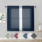 OVZME Sheer Curtains 45 inches Long by OVZME