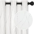Deconovo White Curtains 84 Inches Long, Room Darkening Curtain, Thermal by Deconovo