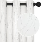 Deconovo White Curtains 84 Inches Long, Room Darkening Curtain, Thermal by Deconovo
