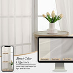 Extra Long Sheer Ivory Curtains - Image 7