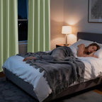 RYB HOME Bedroom Blackout Curtains 80 inches Long, 100% Blackout Thermal - Image 5