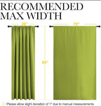 NICETOWN 2 Panels Blackout Curtains, Rod Pocket Thermal Insulated Drapess - Image 3