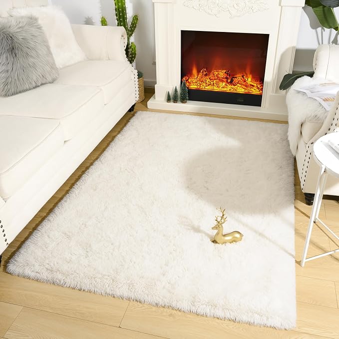 Amearea Premium Soft Fluffy Rug Modern Shag Carpet, 6x9 Feet, Fuzzy Shaggy Rugs - Image 3