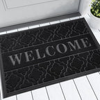 Yimobra Welcome Mat Outdoor Indoor, All-Season Waterproof Front Door Mat by Yimobra