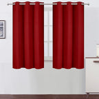 LEMOMO Red Blackout Curtains 42 x 54 Inch Length Set of 2 Panels Grommet by Lemomo
