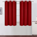 LEMOMO Red Blackout Curtains 34 x 54 Inch Length/Set of 2 Curtain by Lemomo