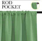 NICETOWN Living Room Curtains, Froest Green, 1 Pair, 70 x 84-inch, Home - Image 2