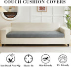 Couch Covers for 3 Cushion Sofa Pet Friendly Couch Cushion Covers Universal - Image 3