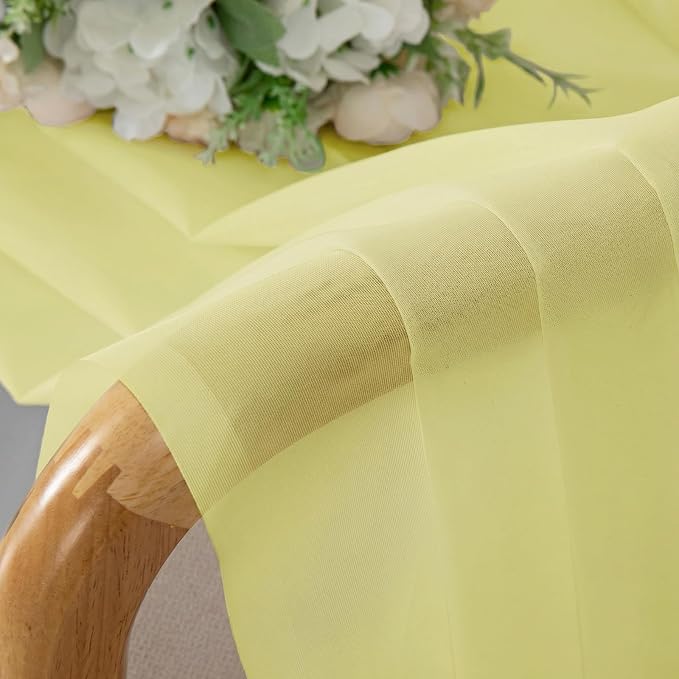 OWENIE Sheer Curtains 63 Inch Length 2 Panels Set - Image 4