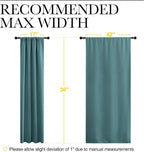 NICETOWN 2 Panels Blackout Curtains, Rod Pocket Thermal Insulated Drapes - Image 6