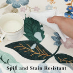 Washable 4x4 Square Area Rug: Floral Scalloped Soft Rugs - Image 5