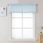 Chyhomenyc Sheer Valances for Windows 2 Pack, Small Window Curtains for Living by Chyhomenyc