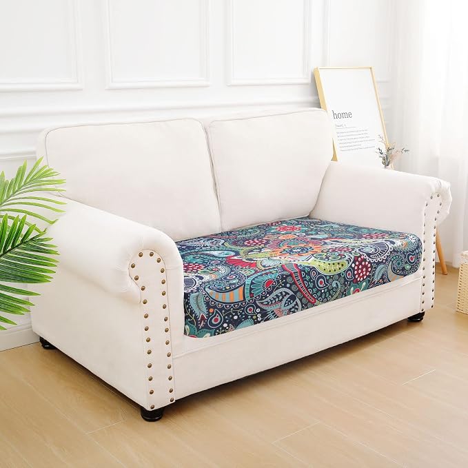 hyha Printed Couch Cushion Covers, Floral Sofa Covers Washable - Image 5