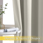 NICETOWN Natural Doorway Curtains 78 inches Long - Image 5