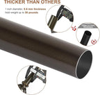 KAMANINA 1 Inch Curtain Rod Telescoping Single Drapery Rod 28 to 48 Inches - Image 6