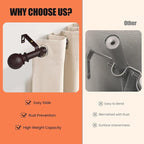 Curtain Rods for Windows 28 to 48 Inch, 2 Pack 5/8 Inch Heavy Duty Decorative - Image 5