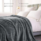 Exclusivo Mezcla Plush Fuzzy Fleece Bed Blanket King Size, Super Soft, Fluffy - Image 5
