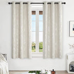 Deconovo Beige Bedroom Curtains, Room Darkening Curtain, Thermal Insulated - Image 2