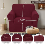 U-NICE HOME Recliner Chair Covers Stretch Couch Cover Sofa Cover Sofa Slipcover - Image 3