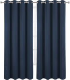 LEMOMO Navy Blue Blackout Curtains 52 x 84 inch/Set of 2 Curtain Panels Room - Image 2