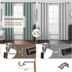 KAMANINA 1 Inch Curtain Rod Telescoping Single Drapery Rod 36 to 72 Inches - Image 6