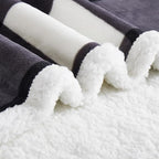PU MEI Sherpa Blanket Fleece Throw Blanket Twin Plaid Thick Bed Blanket - Image 6