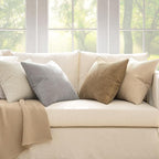 MIULEE Boho Farmhouse Throw Pillow Covers 18x18 Inch Set of 4 Neutral Rustic - Image 5