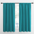 NICETOWN RV Blackout Curtains for Camper Windows, Peacock Blue, Short Blackout by NICETOWN