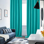 Deconovo Blackout Curtains, Thermal Insulated, W42 x L84 2 Panels, Back Tab - Image 4