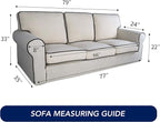 PureFit Reversible Quilted Sofa Cover, Water Resistant Slipcover Furniture - Image 6