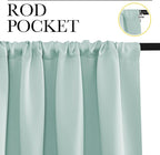 NICETOWN Blackout Curtains for Living Curtains, Aqua Blue, 2 Panels, 42 by 84 - Image 2