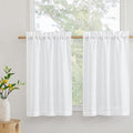 RYB HOME Window Topper Valances 24 inch Length, Privacy Protected Home Decor by RYBHOME