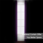 LEMOMO Purple Blackout Curtains 34 x 84 Inch Length/Set of 2 Curtain - Image 3