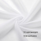 OVZME White Sheer Window Valance Curtains, Light Filtering Kitchen Valances - Image 3