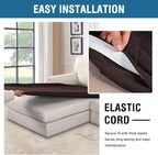 H.VERSAILTEX Super Stretch Individual Chaise Cover Sectional Couch Covers - Image 5