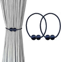 Melaluxe 2 Pack Magnetic Curtain Tiebacks, Decorative Curtain Holdbacks by Melaluxe
