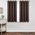 Joydeco Blackout Curtains 45 Inch Length 2 Panels Set, Thermal Insulated Long by JOYDECO